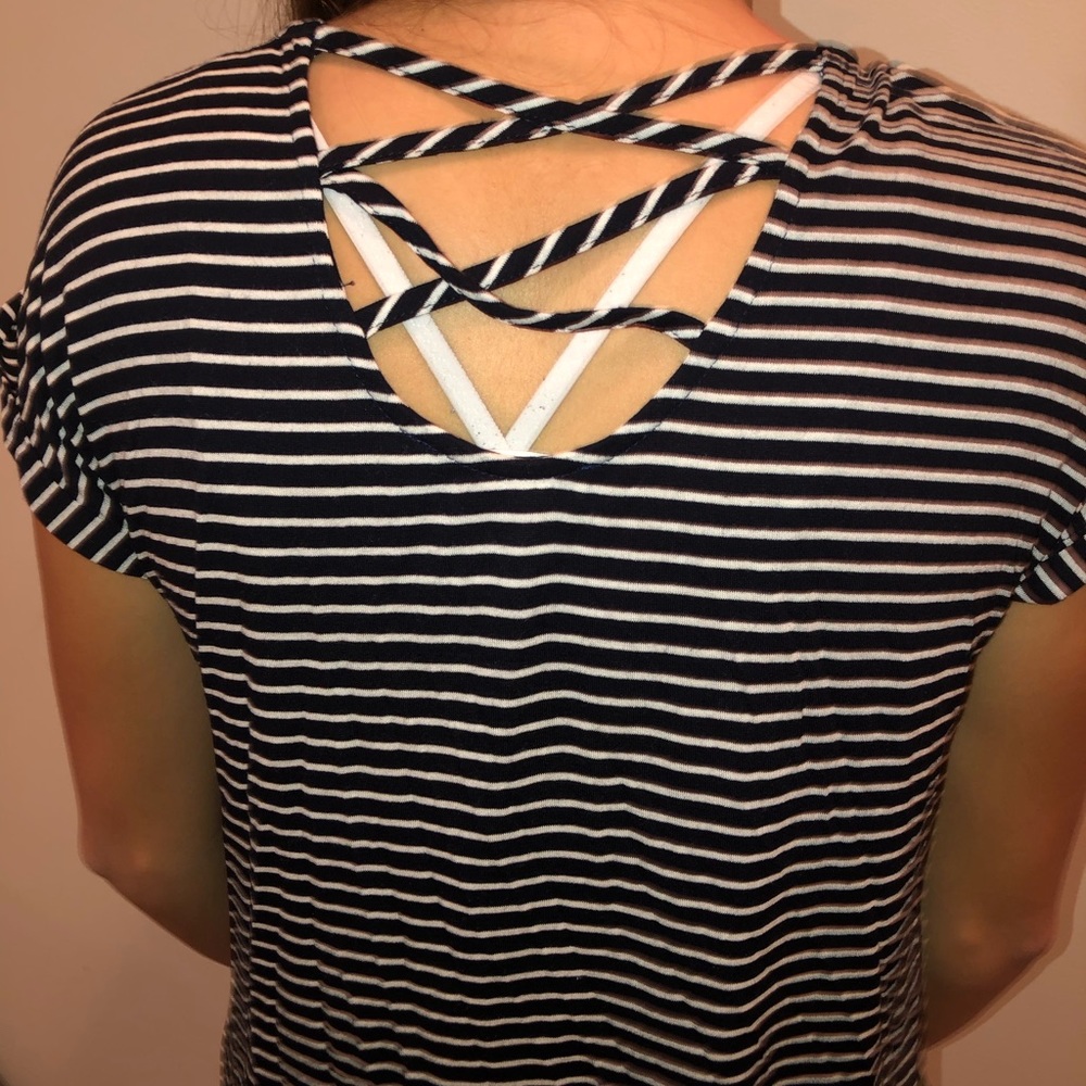 Black and white striped shirt